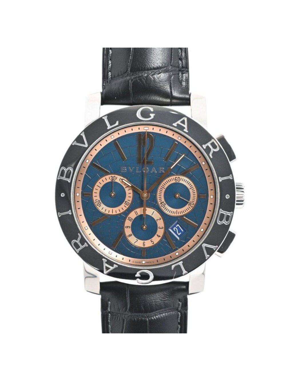 Bvlgari Watch Chronograph Silver